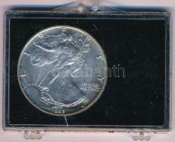Amerikai Egyesült Államok 1992. 1$ Ag "Amerikai Sas" műanyag tokban T:1- patina 
USA 1992...