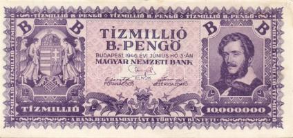 1946. 10.000.000B.-pengő T:II+