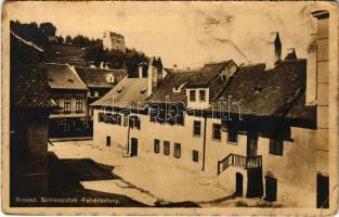 Brassó, Kronstadt, Brasov; Szélespatak-Fehértorony. Zeidner H. kiadása / Weisser Thurm / white tower, street view (EK)