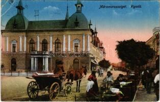 1927 Máramarossziget, Sighetu Marmatiei; Vigadó, Dreher sercsarnok, piac / redoute, beer hall, market (EB)