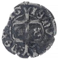 1429-1436. Denár Ag Zsigmond (0,66g) T:2- patina,ki. Hungary 1429-1436. Denar Ag Sigismund (0,66g) C:VF patina,crack Huszár: 578, Unger I.: 450.c