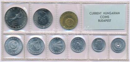 1974. 2f-10Ft (9xklf) érmés forgalmi sor fóliatokban T:1 Adamo FO7