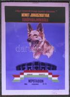 1985 Bodi (?) László grafikus plakáttervének diaképe kihajthatós kartonlapon