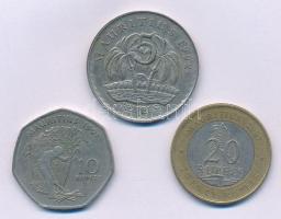 Mauritius 1992. 5R Cu-Ni + 1997. 10R Cu-Ni + 2007. 20R bimetál "Mauritius Bankja" T:2,2-
...