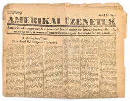 1945 Amerikai üzenetek c. újság okt. 23. száma