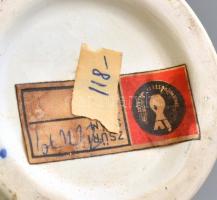 Iparművészeti Vállalatos Gorka váza, mázas kerámia, jelzett, apró kopásnyomokkal, m: 32 cm