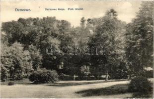 Demecser, Borzsova tanya, park. Malachovsky fényképész kiadása