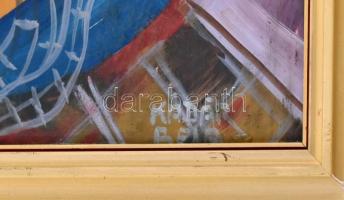 Kádár Béla jelzéssel: Nő madarakkal. Vegyes technika, papír. Üvegezett keretben. 80×60 cm