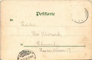 1895 (Vorläufer) Leipzig, Eutritzscher Gosenschenke, Gruss aus der Gosen-Schänke. Inh. G. Pfotenhaue...