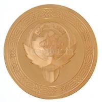 DN "Kuwait Municipality" aranyozott fém emlékérem (65mm) T:1- (PP) kis patina
ND "Ku...