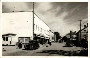 1955 Orivesi, Kotipohja, Ravintola / street, shops, automobiles. photo