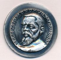 DN 1821 - Zsigmondy Vilmos - 1888 ezüstözött fém emlékérem (29mm) T:2