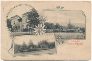 1913 Mátyásdomb, Macskócz, Mackovci (Battyánd, Puconci); Szapáry vadász kastély / hunting castle. Art Nouveau, floral (ázott / wet damage)