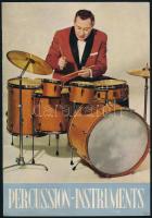 cca 1970 Percussion-Instruments. Bp., ARTEX, angol nyelvű hangszerkatalógus, 4 p.