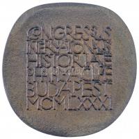 Ligeti Erika (1934-) 1981. "Nemzetközi Gyógyszerésztörténeti Kongresszus" kétoldalas, öntö...