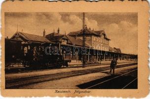 1925 Kecskemét, pályaudvar, vasútállomás, gőzmozdony