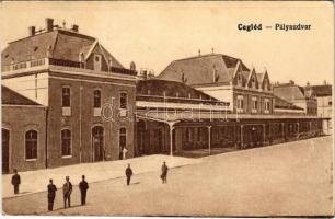 1919 Cegléd, pályaudvar, vasútállomás. Vasúti levelezőlapárusítás 9107.