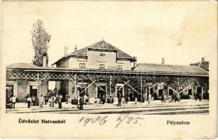 1906 Hatvan, pályaudvar, vasútállomás (EK)