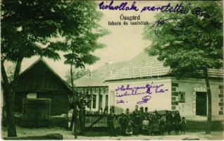 1931 Ősagárd (Nógrád), iskola és tanítólak (Rb)