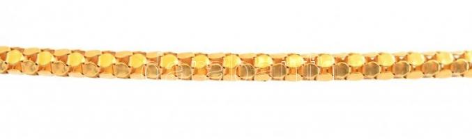 18k arany (Au) nyaklánc 43 cm + 18 K női fejes medál  18 g