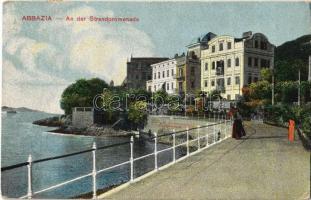 Abbazia, Opatija; An der Strandpromenade / street view, seashore (EK)
