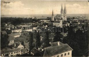 1915 Zagreb, Zágráb, Agram; general view (EB)