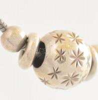 Ezüst(Ag) golyós nyaklánc, jelzett, h: 40 cm, bruttó: 7,4 g