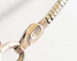 Ezüst(Ag) golyós nyaklánc, jelzett, h: 40 cm, bruttó: 7,4 g