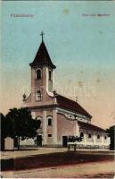 Füzesabony (Heves), Római katolikus templom. Vasúti levelezőlapárusítás 4547.