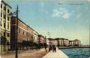 Zadar, Zara; Lintiera riva nuova / street view, seashore. Palmina V. Didon (EK)