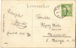 1909 Zombor, Sombor; Kossuth Lajos utca, Holländer József üzlete. Kaufmann B. kiadása / street view,...