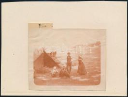 cca 1910 Pilisi cigányok, nyomtatott fotó, 8x10 cm