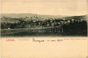 1901 Lőcse, Levoca; látkép. Fotogr. Atelier Helios / general view (EK)
