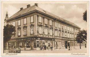 Magyaróvár, Mosonmagyaróvár; Takarékpénztár, Holzhammer Károly üzlete (ázott / wet damage)