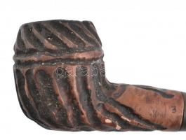 2 db pipa 2 db tisztítóval, pipa h: 14,5 cm