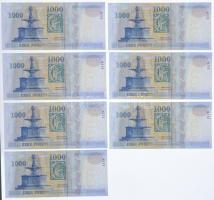 2009. 1000Ft "DD" (15x) sorszámkövetők T:I,I-