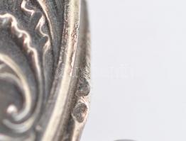 Ezüst(Ag) kis pénztárca, jelzett, 7×4,5 cm, nettó: 24,61 g