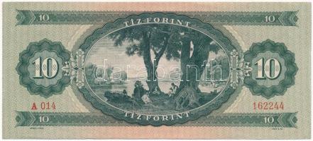 1949. 10Ft "A014 162244" T:I- a bankjegyen jobb és baloldalt gyűrűdés
Adamo F3