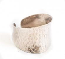 Ezüst(Ag) modern gyűrű, jelzett, állítható méret, nettó: 4,1 g