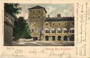 1901 Tata, Tata-Tóváros; Tatai vár. Nobel Adolf kiadása