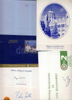 16 db üdvözlőlap mai politikusok aláírásával (Torgyán, Pokorni, Áder, Cser Ágnes, Eörsi, stb...)