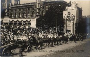 1908 Wien, Vienna, Bécs; Kaiser Jubiläum Huldigungs Festzug