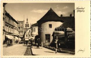 Krnov, Jägerndorf; Schlossplatz / castle square, shops