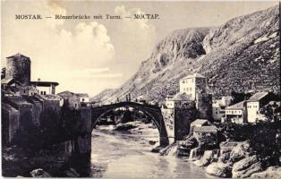 Mostar, Römerbrücke mit Turm / Roman bridge with tower