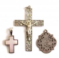 Ezüst(Ag) 3 db medál, jelzéssel és jelzés nélkül, nettó: 7,81 g