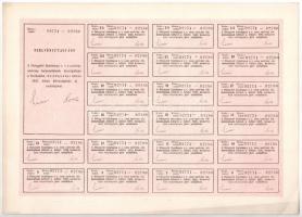 Budapest 1926. "Diósgyőri Szénbánya Részvénytársaság" részvénye 100P-ről, szárazpecséttel ...