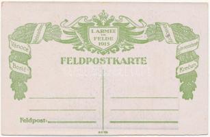 I. Armee im Felde 1915. Feldpostkarte / WWI K.u.K. military art postcard