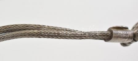 Ezüst(Ag) nyaklánc, jelzett, h: 68 cm, bruttó: 55,6 g