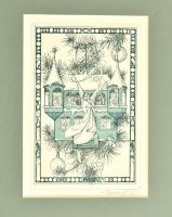 Molnár Iscsu István (1947- ): Karácsony. Rézkarc, papír, jelzett, paszpartuban. 15×10 cm.