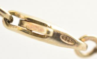 Ezüst(Ag) nyaklánc, jelzett, h: 80 cm, nettó: 18,04 g